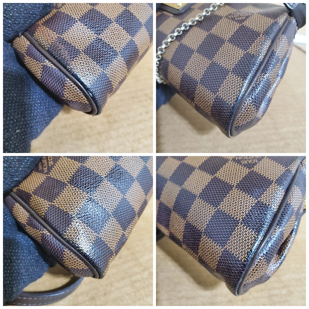 LOUIS VUITTON Damier Ebene Eva Clutch/Crossbody Bag - Picture 11 of 14